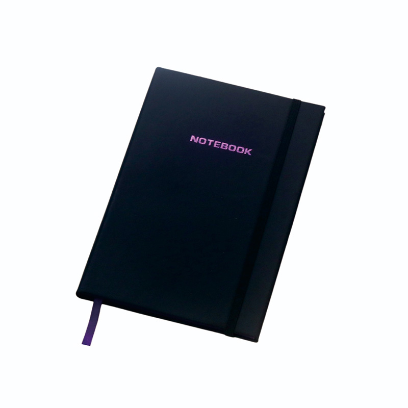 Schwarzes Hardcover -Notizbuch