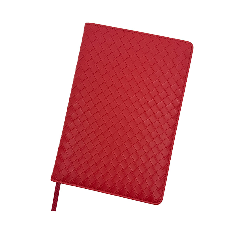 Rotes Leder -Notizbuch